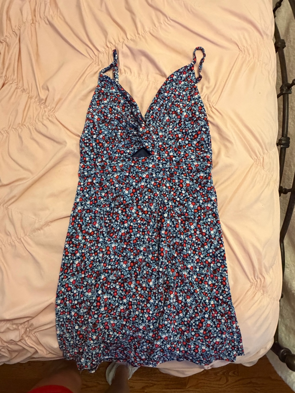 Altard state red white and blue floral dresz